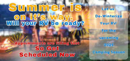 Let us De-Winterize your RV